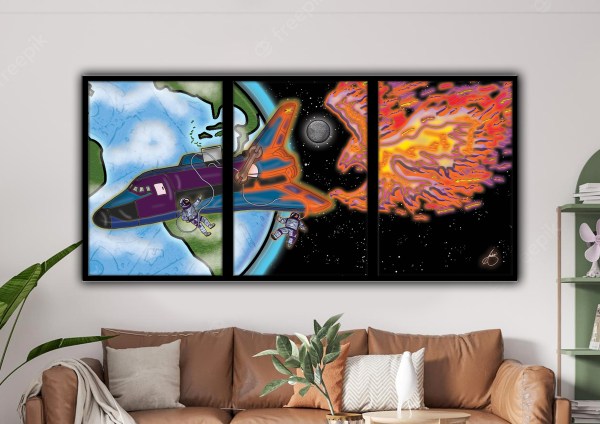 Arrival: The Phoenix's Choice - Framed Sci-Fi Comic Art