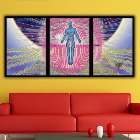 Eiden has fully arrived. Glitch-born and god-bodied, he floats forward in cosmic heat—nude, unashamed, and divine. Every pixel pulses with erotic energy, his form carved from digital stardust. This is Chapter Two: Fully Manifest—framed, bold, and irresistible. Not safe for the faint-hearted. This is for the ones who crave more.