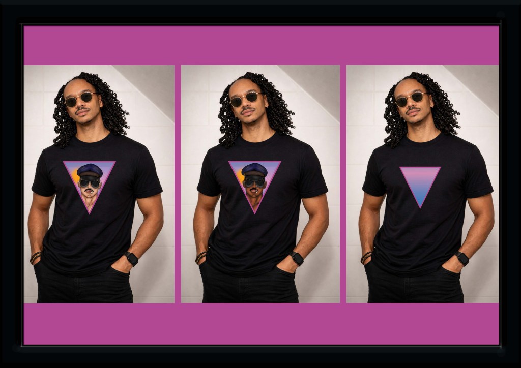 Rainbow Erotic Art graphic t-shirt designs